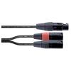 Cordial EY 0,3 FMM XLR Y adaptér [1x XLR zásuvka 3pólová - 2x XLR zástrčka 3pólová] 0.30 m černá