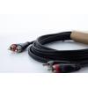 Cordial 14838 jack / cinch audio kabel [2x cinch zástrčka - 2x cinch zástrčka] 6 m černá PVC plášť, dvoužilové vedení