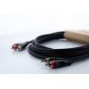 Cordial 14838 jack / cinch audio kabel [2x cinch zástrčka - 2x cinch zástrčka] 6 m černá PVC plášť, dvoužilové vedení