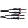 Cordial 14845 jack audio kabel [2x jack zástrčka 6,3 mm (mono) - 2x jack zástrčka 6,3 mm (mono)] 3 m černá PVC plášť, dvoužilové vedení