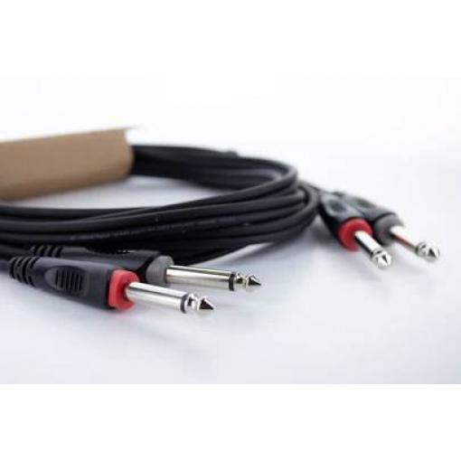 Cordial 14846 jack audio kabel [2x jack zástrčka 6,3 mm (mono) - 2x jack zástrčka 6,3 mm (mono)] 6 m černá PVC plášť, dvoužilové vedení