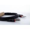 Cordial 14843 jack audio kabel [2x jack zástrčka 6,3 mm (mono) - 2x jack zástrčka 6,3 mm (mono)] 1 m černá PVC plášť, dvoužilové vedení