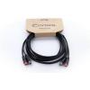 Cordial 14836 jack / cinch audio kabel [2x cinch zástrčka - 2x cinch zástrčka] 1.50 m černá PVC plášť, dvoužilové vedení