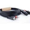 Cordial EU 1,5 FC XLR propojovací kabel [2x XLR zásuvka 3pólová - 2x cinch zástrčka] 1.50 m černá