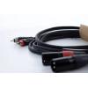 Cordial EU 1,5 MC XLR propojovací kabel [2x XLR zástrčka 3pólová - 2x cinch zástrčka] 1.50 m černá