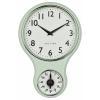TFA Dostmann 60.3073.20 Quartz, mechanické nástěnné hodiny 19.6 cm x 5.8 cm x 30 cm , mátová, zelená