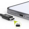 Goobay USB kabel USB 2.0 USB-C ® zástrčka, USB-A zástrčka 1 m černá oboustranně zapojitelná zástrčka, hliníková zástrčka, kulatý vodič, PVC plášť 45735