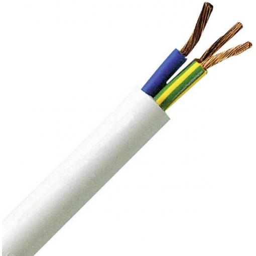Kopp 151805840 jednožilový kabel - lanko H05VV5-F 3 x 1.5 mm² bílá 5 m