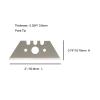 PHC náhradní odlamovací čepele 50.9 mm metalická šedá (lesk) 100 ks