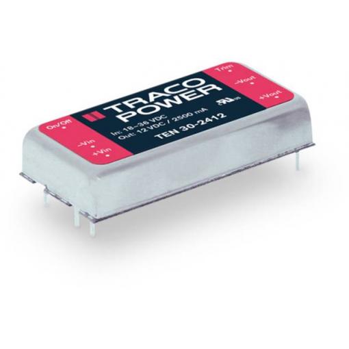 TracoPower TEN 30-1222 DC/DC měnič napětí do DPS 12 V/DC 12 V/DC, -12 V/DC 1.25 A 30 W Počet výstupů: 2 x Obsah 1 ks
