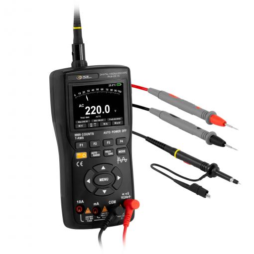 PCE Instruments digitální multimetr, datalogger, vč. testovacího kabelu