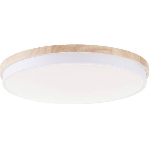 Brilliant G80846/75 Baarlo LED stropní svítidlo LED pevně vestavěné LED 36 W bílá (matná), dřevo