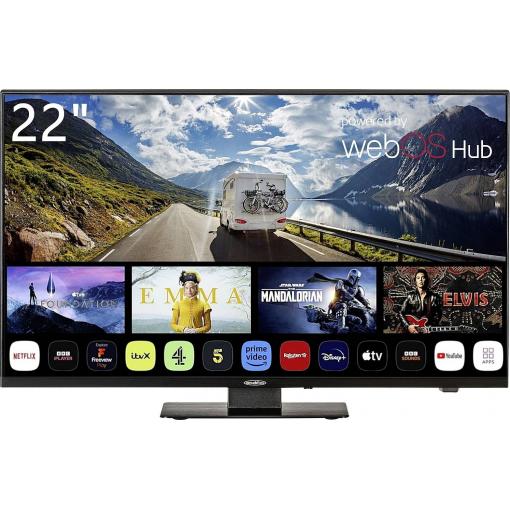 Reflexion LDDX22iBT_B LCD TV, 55 cm 22 palec, E (A - G), DVB-T2, DVB-C, DVB-S2, Full HD, Smart TV, WLAN, DVD-Player, CI+, černá