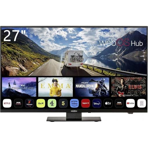 Reflexion LDDX27iBT_B LCD TV, 69 cm 27 palec, E (A - G), DVB-T2, DVB-C, DVB-S2, Full HD, Smart TV, WLAN, DVD-Player, CI+, černá