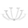 One For All držák na stůl pro monitor Solid Dual white 2 Displej: (s) 33 cm (13) - 88,9 cm (35) bílá nastavitelná výška, nakláněcí, naklápěcí, otočný