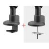 One For All držák na stůl pro monitor Design Single black 1 Displej: (s) 33 cm (13) - 88,9 cm (35) černá nastavitelná výška, nakláněcí, naklápěcí, otočný