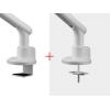 One For All držák na stůl pro monitor Design Dual white 2 Displej: (s) 33 cm (13) - 81,3 cm (32) bílá nastavitelná výška, nakláněcí, naklápěcí, otočný