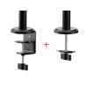 One For All držák na stůl pro monitor Smart Single black 1 Displej: (s) 33 cm (13) - 81,3 cm (32) černá nastavitelná výška, otočný, nakláněcí
