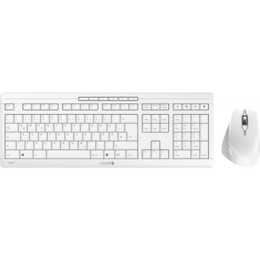 CHERRY Stream Comfort bezdrátový sada klávesnice a myše německá, QWERTZ bílá