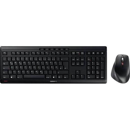 CHERRY Stream Comfort bezdrátový sada klávesnice a myše německá, QWERTZ černá