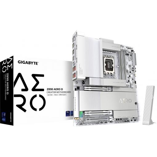 Gigabyte Z890 AERO D Základní deska Socket (PC) FCLGA1851 Tvarový faktor ATX Čipová sada základní desky Intel® Z890
