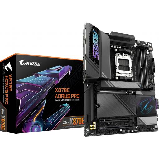 Gigabyte X870E AORUS PRO Základní deska Socket (PC) AMD AM5 Tvarový faktor ATX Čipová sada základní desky AMD® X870E