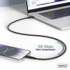 Digitus Kabel USB-C USB 4.0 USB-C ® zástrčka 2.00 m černá (matná) Vynikající odolnost proti stárnutí, flexibilní provedení, flexibilní vnitřní vodič, Dobrá