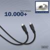 Digitus Kabel USB-C USB 4.0 USB-C ® zástrčka 2.00 m černá (matná) Vynikající odolnost proti stárnutí, flexibilní provedení, flexibilní vnitřní vodič, Dobrá