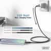 Digitus Kabel USB-C USB 4.0 USB-C ® zástrčka 2.00 m černá (matná) Vynikající odolnost proti stárnutí, flexibilní provedení, flexibilní vnitřní vodič, Dobrá