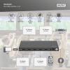 Digitus DS-55340 4 porty HDMI rozbočovač lze spínat jednotlivě, LED ukazatel, se stavovými LED, UHD, Pro použití v interiérech, kovový ukazatel 7680 x 4320