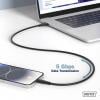 Digitus Kabel USB-C USB 3.2 Gen1 USB-C ® zástrčka 2.00 m černá (matná) Vynikající odolnost proti stárnutí, flexibilní provedení, flexibilní vnitřní vodič,