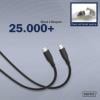 Digitus Kabel USB-C USB 2.0 USB-C ® zástrčka 2.00 m černá (matná) Vynikající odolnost proti stárnutí, flexibilní provedení, flexibilní vnitřní vodič, Dobrá