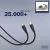 Digitus Kabel USB-C USB 2.0 USB-C ® zástrčka 1.00 m černá (matná) Vynikající odolnost proti stárnutí, flexibilní provedení, flexibilní vnitřní vodič, Dobrá