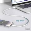 Digitus Kabel USB-C USB 2.0 USB-C ® zástrčka 0.50 m bílá (matná) Vynikající odolnost proti stárnutí, flexibilní provedení, flexibilní vnitřní vodič, Dobrá