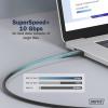 Digitus Kabel USB-C USB 3.2 Gen2 USB-C ® zástrčka 1.00 m černá (matná) Vynikající odolnost proti stárnutí, flexibilní provedení, flexibilní vnitřní vodič,