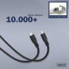 Digitus Kabel USB-C USB 3.2 Gen2 USB-C ® zástrčka 0.50 m černá (matná) Vynikající odolnost proti stárnutí, flexibilní provedení, flexibilní vnitřní vodič,