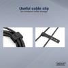 Digitus Nabíjecí kabel USB USB 2.0 USB-A zástrčka, Apple Lightning konektor 0.50 m černá flexibilní provedení, flexibilní provedení, s USB, silikonový,