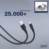 Digitus Nabíjecí kabel USB USB 2.0 USB-A zástrčka, Apple Lightning konektor 1.00 m černá flexibilní provedení, flexibilní provedení, s USB, silikonový,
