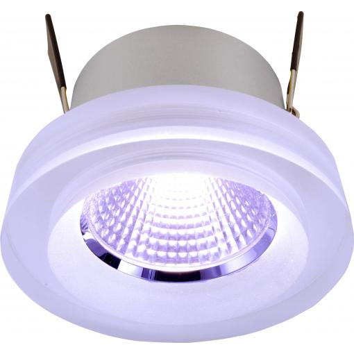 Deko Light 565197 COB 68 Acryl, 8 W, RGB, Silber LED vestavné svítidlo, LED, pevně vestavěné LED, 8.0 W, stříbrná