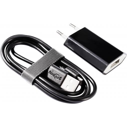 Deko Light 930460 USB nabíječka, 1x USB A , 5 W, černá