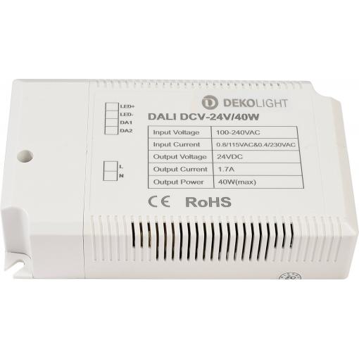 Deko Light BASIC, DIM, CV, EUP40D-1W24V-0 napájecí zdroj pro LED konstantní napětí 40 W 0 - 1700 mA 24 V/DC stmívatelný 1 ks