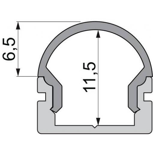 Deko Light 979582 Endkappe R-AU-01-08 Set 2 Stk, Schwarz koncová krytka profilu plast (d x š x v) 14 x 6 x 13.5 mm 1 ks