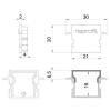Deko Light 979152 Endkappe H-ET-02-15 Set 2 Stk, Schwarz koncová krytka profilu plast (d x š x v) 30 x 6 x 20 mm 1 ks
