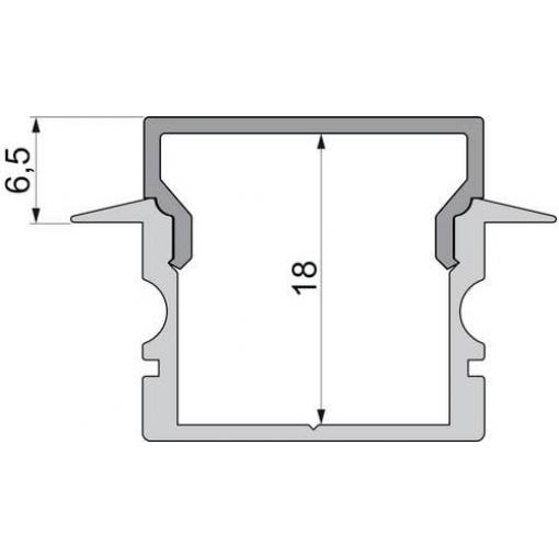 Deko Light 979150 Endkappe H-ET-02-15 Set 2 Stk, Weiß koncová krytka profilu plast (d x š x v) 30 x 6 x 20 mm 1 ks