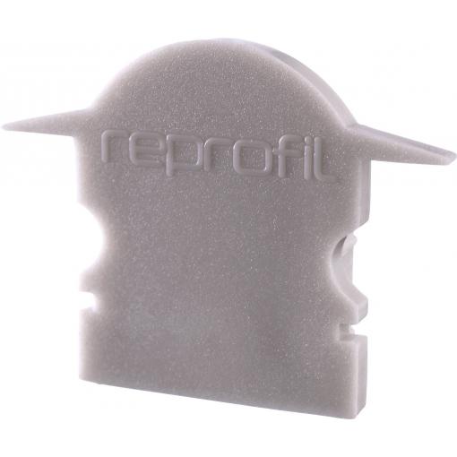 Deko Light 980061 Endkappe L-ET-02-10 Set 2 Stk, Grau koncová krytka profilu plast (d x š x v) 25 x 6 x 19 mm 1 ks