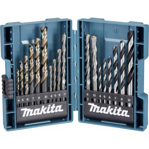 Makita B-49432 B-49432 18dílná Univerzální sortiment vrtáků kov, kámen, beton, dřevo, zdivo 4.0 mm, 5.0 mm, 6.0 mm, 7.0 mm, 8.0 mm, 10.0 mm