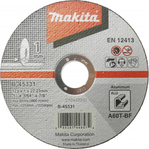 Makita B-45331 B-45331 Řezný kotouč 125 mm 1 ks hliník