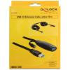 Delock USB kabel USB 3.0 USB-A zástrčka, USB-A zásuvka 10.00 m černá 83415