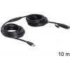 Delock USB kabel USB 3.0 USB-A zástrčka, USB-A zásuvka 10.00 m černá 83415