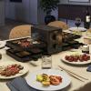 Princess Purify raclette gril 8 pánví, nepřilnavý povlak, ochrana proti přehřátí, s nasáváním vzduchu černá